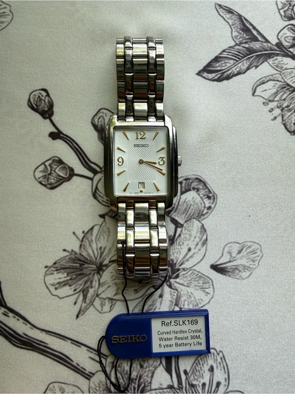 NWT Vintage 2001 Seiko Tank V739 Unisex Quartz Watch